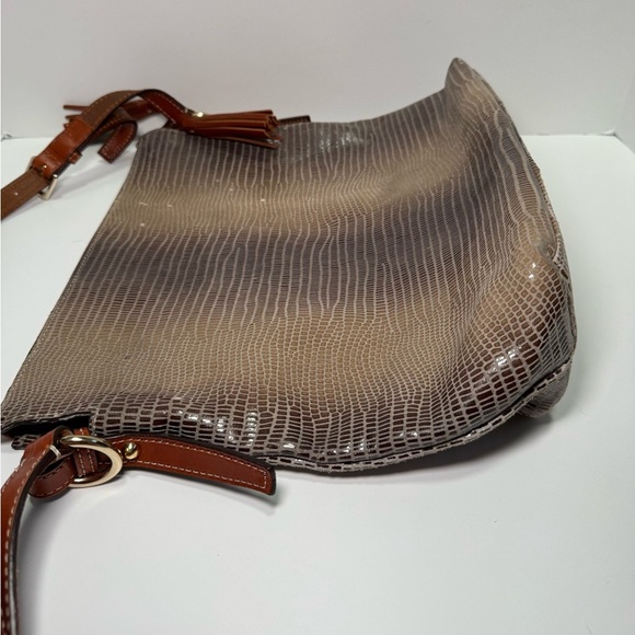 Dooney & Bourke snake skin bag with natural leather trim - Picture 8 of 13